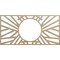 Ekena Millwork Hoover Wood Fretwork Pierced Ceiling Medallion, Birch, 40"W x 20"H x 14 3/4"ID x 3/8"T CMWP40X20X0375HOBI - alternate 1